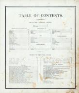 Table of Contents, Moultrie County 1875